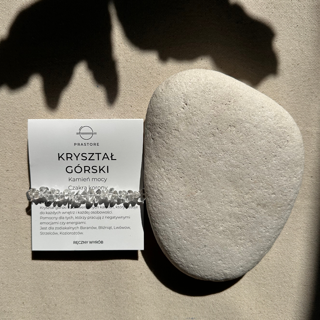 Bransoletka Kryształ Górski