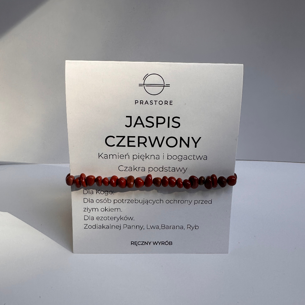 Bransoletka Jaspis czerwony - obrazek 2